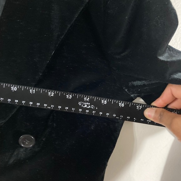 Sofia Jeans Velvet Blazer Womens XS Black Double Breasted SV-001B - Picture 4 of 10